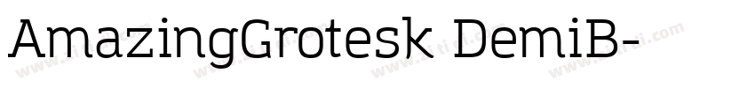 AmazingGrotesk DemiB字体转换